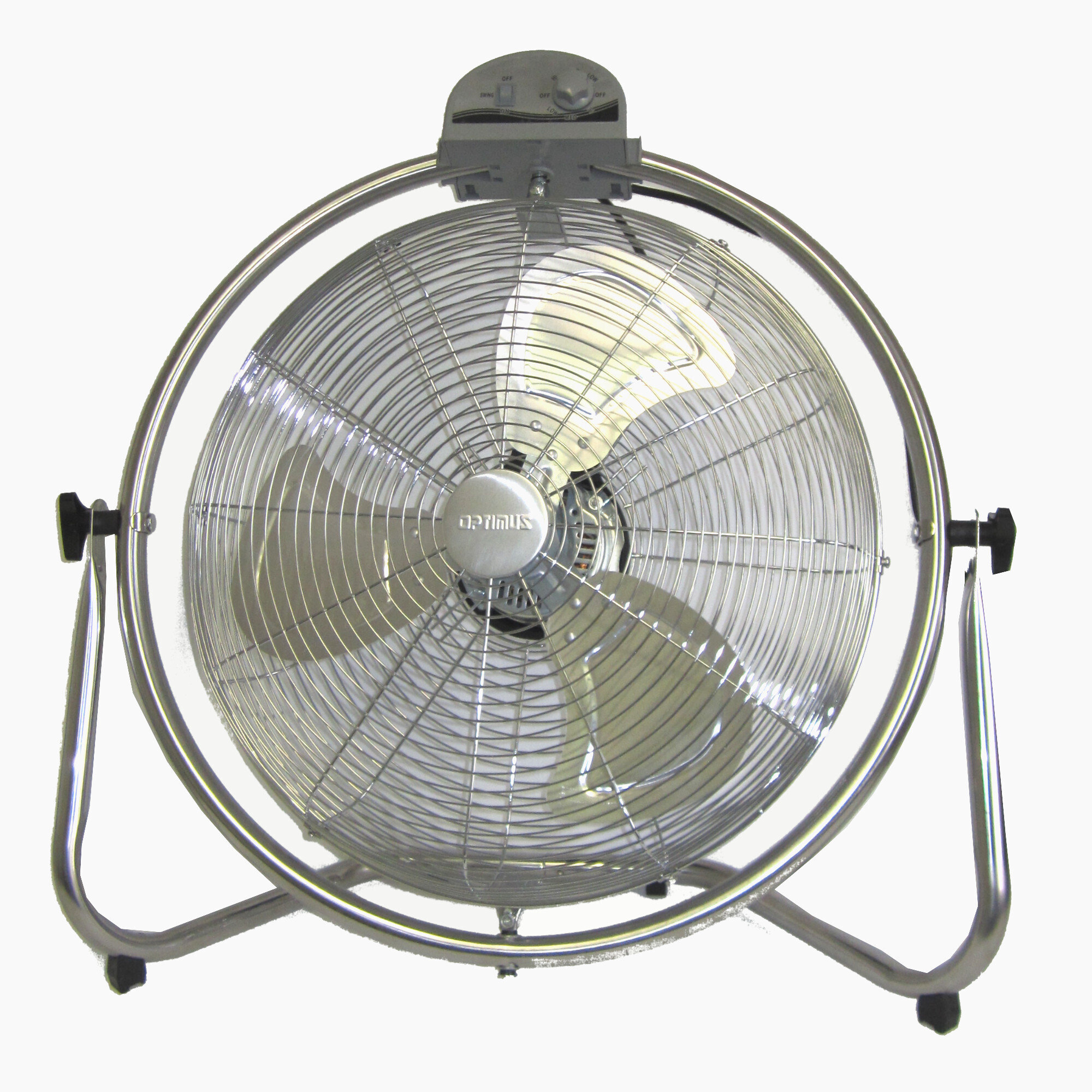 Optimus 20" Ind Grade Oscillating High Velocity Fan - Chrome Grill F-4208